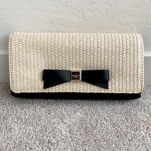 KATE SPADE Montford Park Straw Keira Clutch